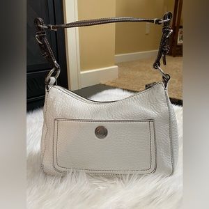 COACH Ecru Pebble Leather Purse